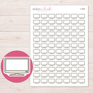 I-12897 planner sticker sheet with enlarged sticker detail