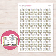 I-12903 planner sticker sheet with enlarged sticker detail