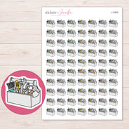 I-12905 planner sticker sheet with enlarged sticker detail