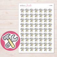 I-12906 planner sticker sheet with enlarged sticker detail