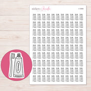 I-12908 planner sticker sheet with enlarged sticker detail
