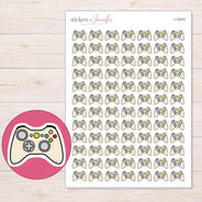 I-12915 planner sticker sheet with enlarged sticker detail