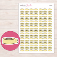 I-12916 planner sticker sheet with enlarged sticker detail