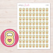 I-12925 planner sticker sheet with enlarged sticker detail