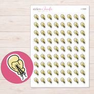 I-12928 planner sticker sheet with enlarged sticker detail
