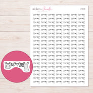I-12930 planner sticker sheet with enlarged sticker detail
