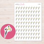 I-12939 planner sticker sheet with enlarged sticker detail