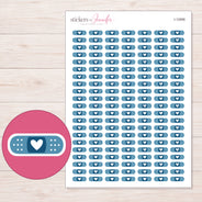 I-12956 planner sticker sheet with enlarged sticker detail