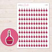 I-12965 planner sticker sheet with enlarged sticker detail