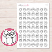 I-12966 planner sticker sheet with enlarged sticker detail
