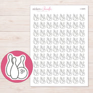 I-12975 planner sticker sheet with enlarged sticker detail
