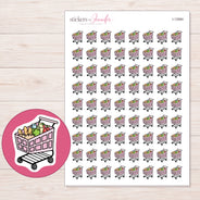 I-12984 planner sticker sheet with enlarged sticker detail