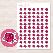 I-13002 planner sticker sheet with enlarged sticker detail