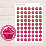 I-13006 planner sticker sheet with enlarged sticker detail