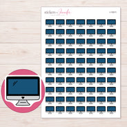 I-13011 planner sticker sheet with enlarged sticker detail