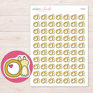 I-13014 planner sticker sheet with enlarged sticker detail