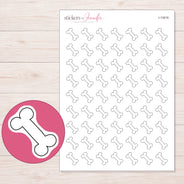 I-13016 planner sticker sheet with enlarged sticker detail