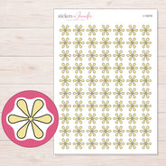I-13019 planner sticker sheet with enlarged sticker detail