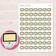 I-13023 planner sticker sheet with enlarged sticker detail