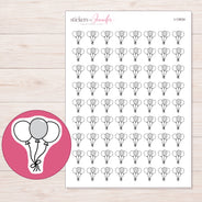 I-13034 planner sticker sheet with enlarged sticker detail