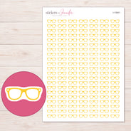 I-13041 planner sticker sheet with enlarged sticker detail