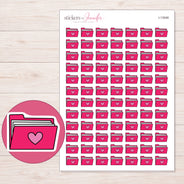 I-13048 planner sticker sheet with enlarged sticker detail