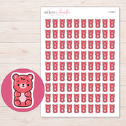 I-13051 planner sticker sheet with enlarged sticker detail