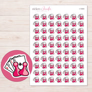 I-13053 planner sticker sheet with enlarged sticker detail