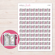 I-13068 planner sticker sheet with enlarged sticker detail