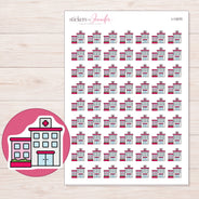 I-13070 planner sticker sheet with enlarged sticker detail