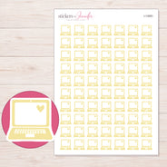 I-13081 planner sticker sheet with enlarged sticker detail