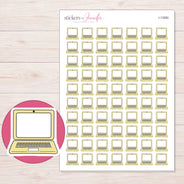 I-13082 planner sticker sheet with enlarged sticker detail