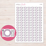 I-13091 planner sticker sheet with enlarged sticker detail