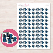 I-13092 planner sticker sheet with enlarged sticker detail