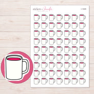 I-13099 planner sticker sheet with enlarged sticker detail