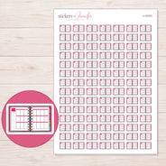 I-13101 planner sticker sheet with enlarged sticker detail