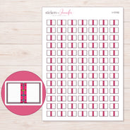 I-13102 planner sticker sheet with enlarged sticker detail