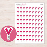 I-13104 planner sticker sheet with enlarged sticker detail