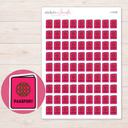 I-13106 planner sticker sheet with enlarged sticker detail