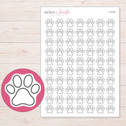 I-13107 planner sticker sheet with enlarged sticker detail