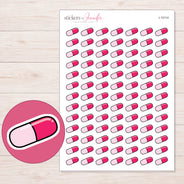 I-13114 planner sticker sheet with enlarged sticker detail