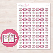 I-13118 planner sticker sheet with enlarged sticker detail
