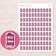 I-13120 planner sticker sheet with enlarged sticker detail
