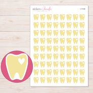 I-13166 planner sticker sheet with enlarged sticker detail