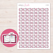 I-13169 planner sticker sheet with enlarged sticker detail