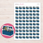 I-13171 planner sticker sheet with enlarged sticker detail