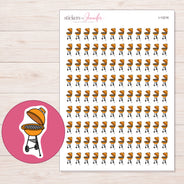 I-13216 planner sticker sheet with enlarged sticker detail