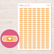 I-13222 planner sticker sheet with enlarged sticker detail