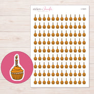 I-13231 planner sticker sheet with enlarged sticker detail