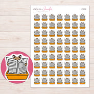 I-13252 planner sticker sheet with enlarged sticker detail